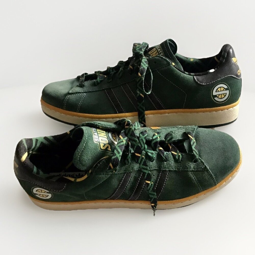 RARE Vintage Adidas Seattle Sonics‎ NBA Series Originals Campus II US/13 UK/12.5